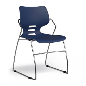 9to5 Seating, The Ultimate High-Density stacking chair with an ergonomic flex-back movement that yields superior comfort.