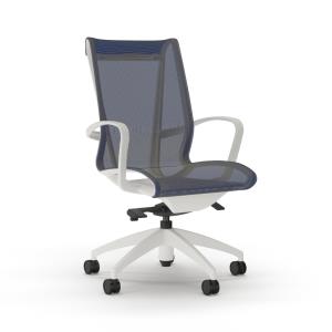9to5 Seating, Task and Conference: Loop arms compliment the form of the frame , while optional height adjustable arms and an