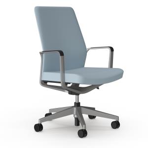 9to5 Seating, Whether you choose an upholstered back or a mesh back, Mila's graceful aluminum accents pair perfectly. Mila