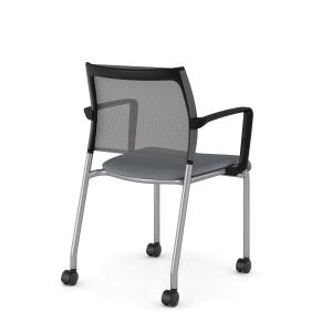 9to5 Seating, Luna Side chair is the perfect complement to the bestselling Luna task chair. Choose from glides or casters,