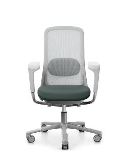 9to5 Seating, Beautifully elegant yet highly ergonomic task chair. Visually warm and welcoming design with soft rounded